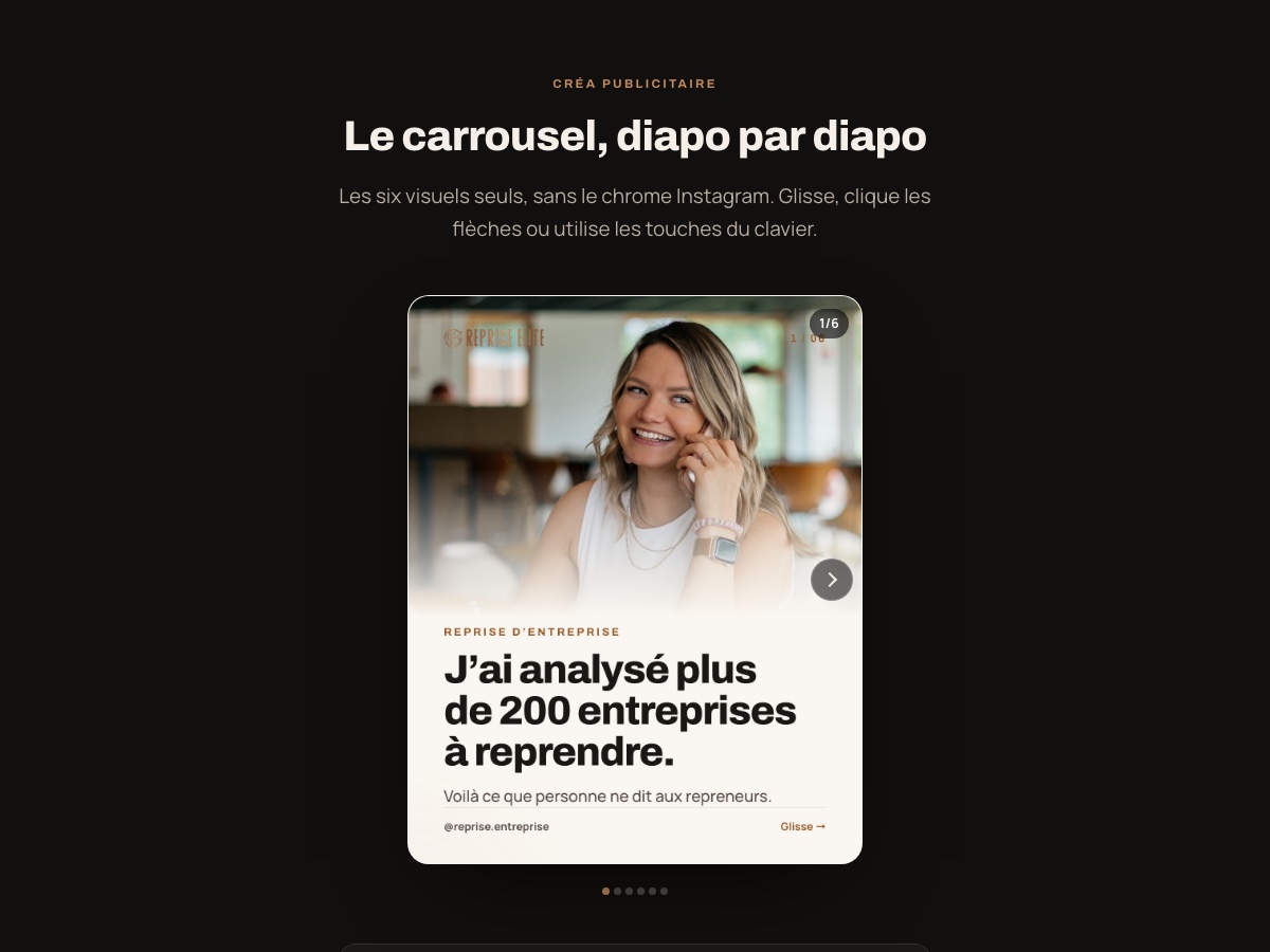 Aperçu du carrousel