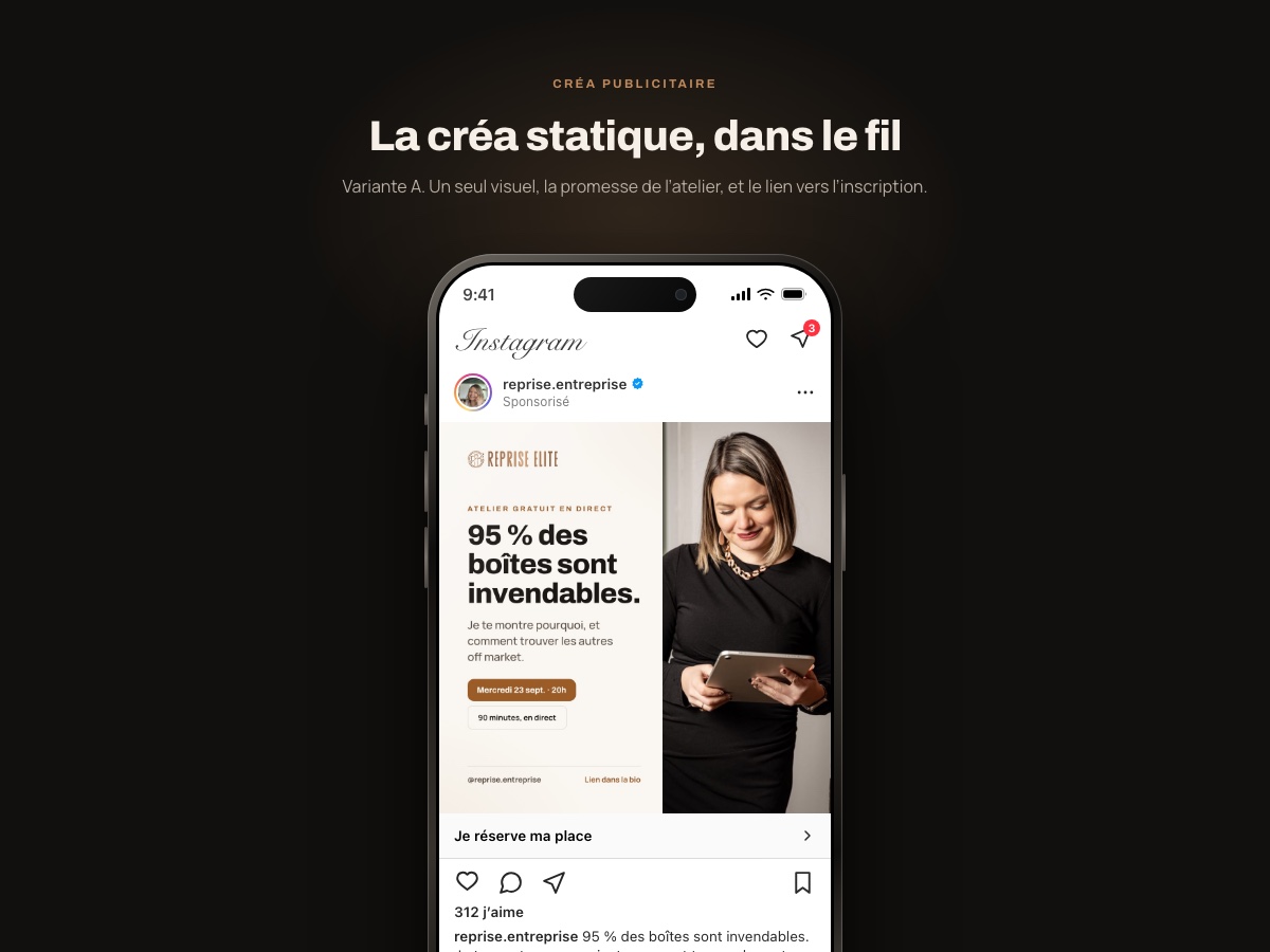 Aperçu de la créa statique